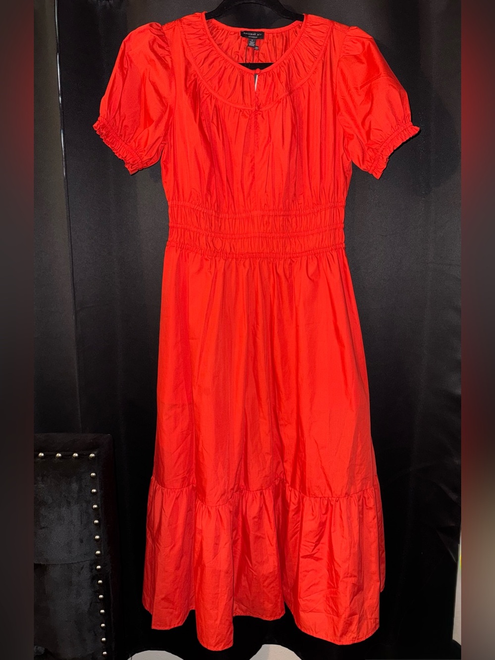 Current air Midi Dress with Smocked Waist